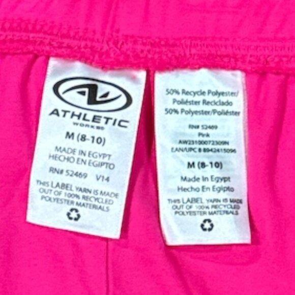 New Athletic Works Size M Womens Dri-Works Recycled Pink Mesh Shorts - Picture 4 of 8